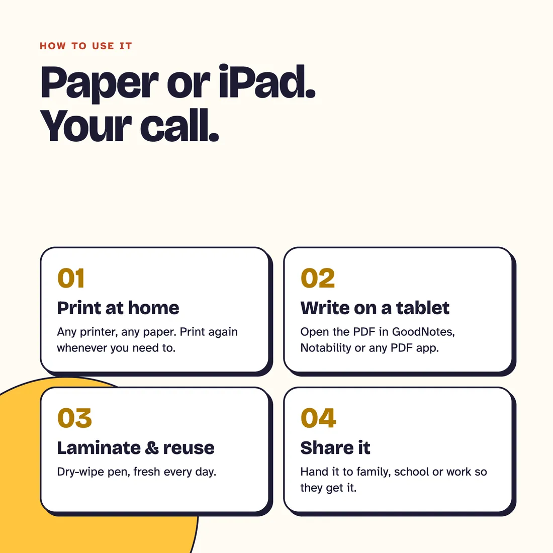 Routine and Change Kit: How to use