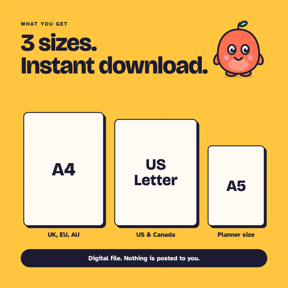 Routine and Change Kit: Paper sizes